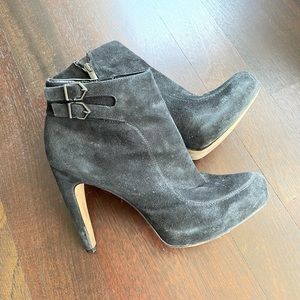 Sam Edelman Black Suede Booties